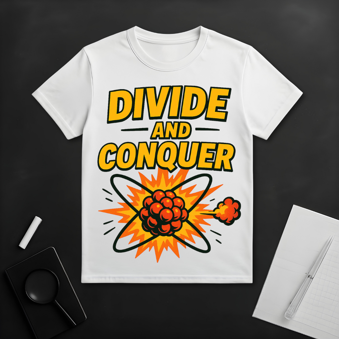 Divide and Conquer Geeky T-Shirt