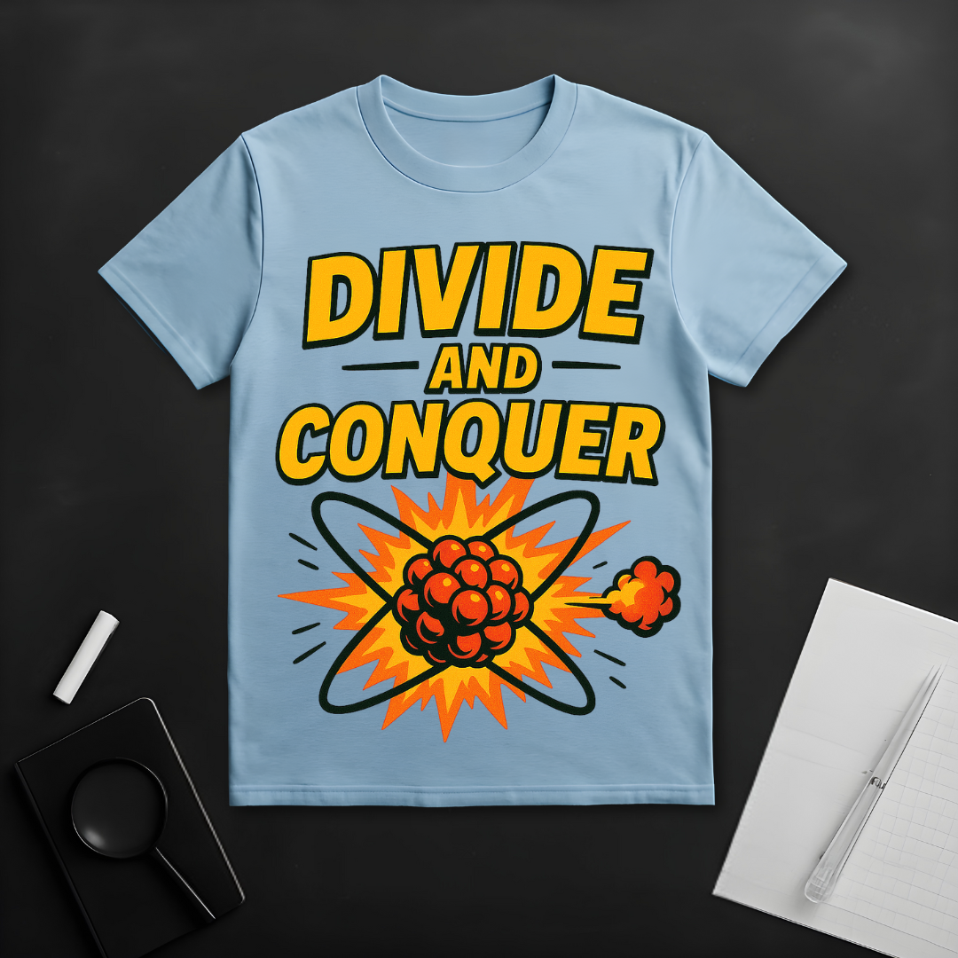 Divide and Conquer Geeky T-Shirt