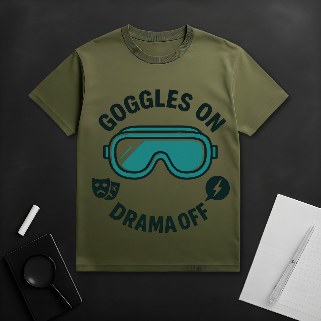 Goggles On Drama Off T-Shirt