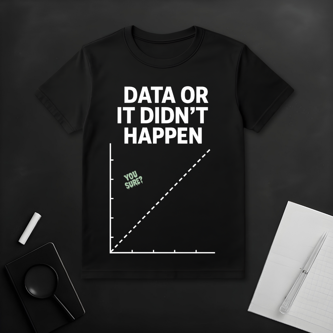 Data or Didn't Happen T-Shirt