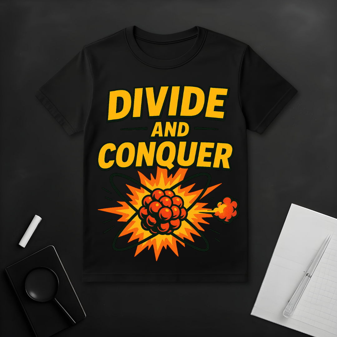 Divide and Conquer Geeky T-Shirt